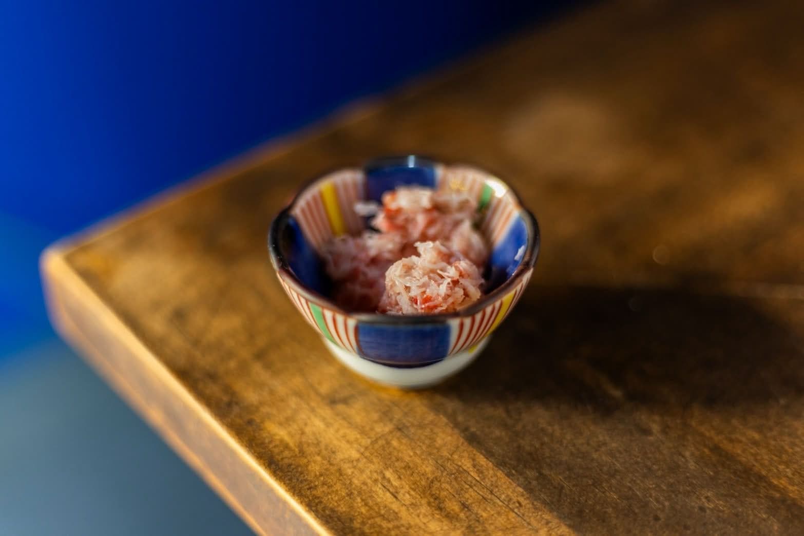 のどぐろ丼に追加できる有料トッピング「ズワイ蟹」の写真。